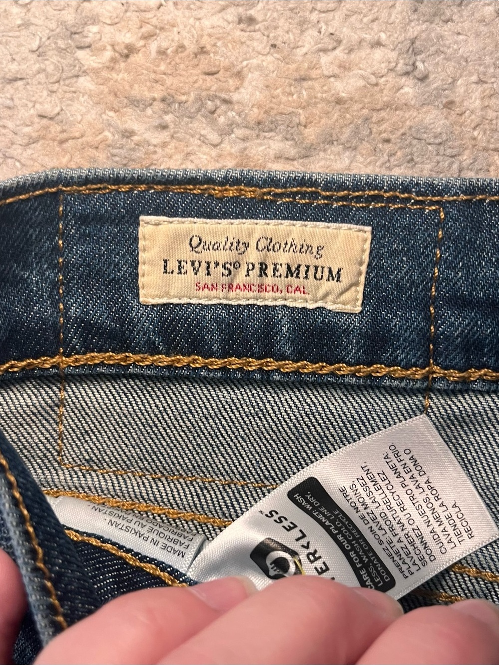 Levi's 510 30x30 Slim Straight Dark Blue Men's‎ Jeans Premium - Picture 5 of 8